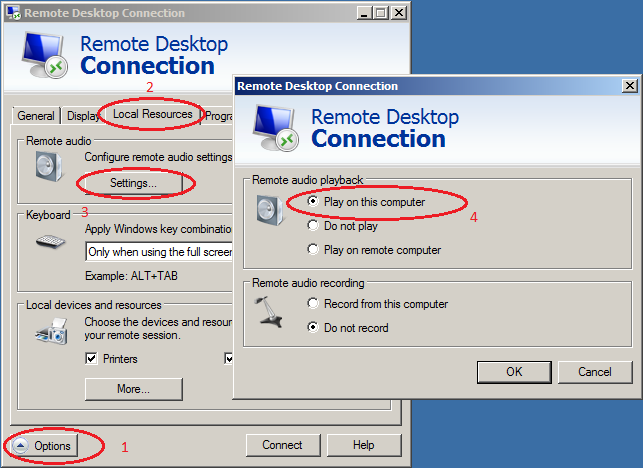 windows server 2008 rdp client