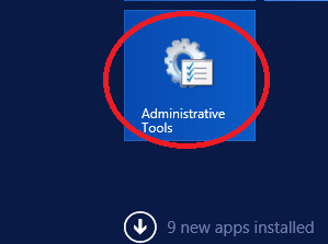 windows Server 2012 administrative tools