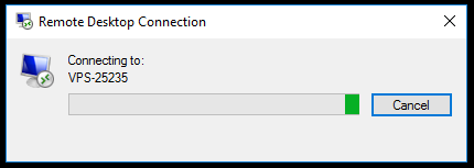 rdp connecting
