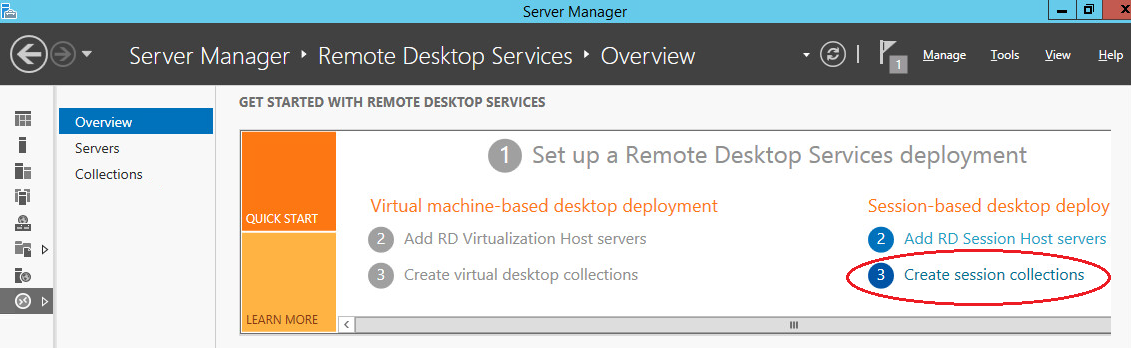windows server  RDS Create Session