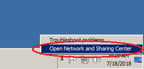 Windows server 2008 open network center