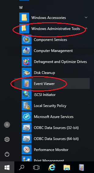 windows event viewer