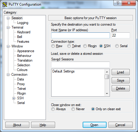 Putty interface